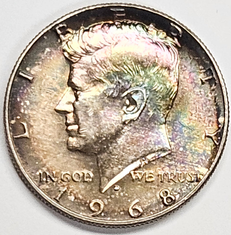 1968-D Kennedy Half Choice BU Color!
