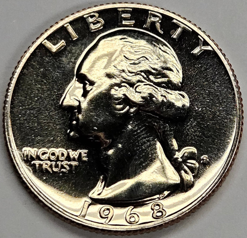 1968-S Washington Quarter . . . .Gem Brilliant Proof