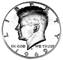 1969-S Kennedy Half Gem Brilliant Proof