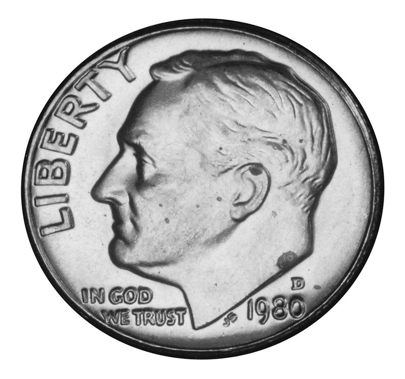 1980-D Roosevelt Dime Brilliant Uncirculated