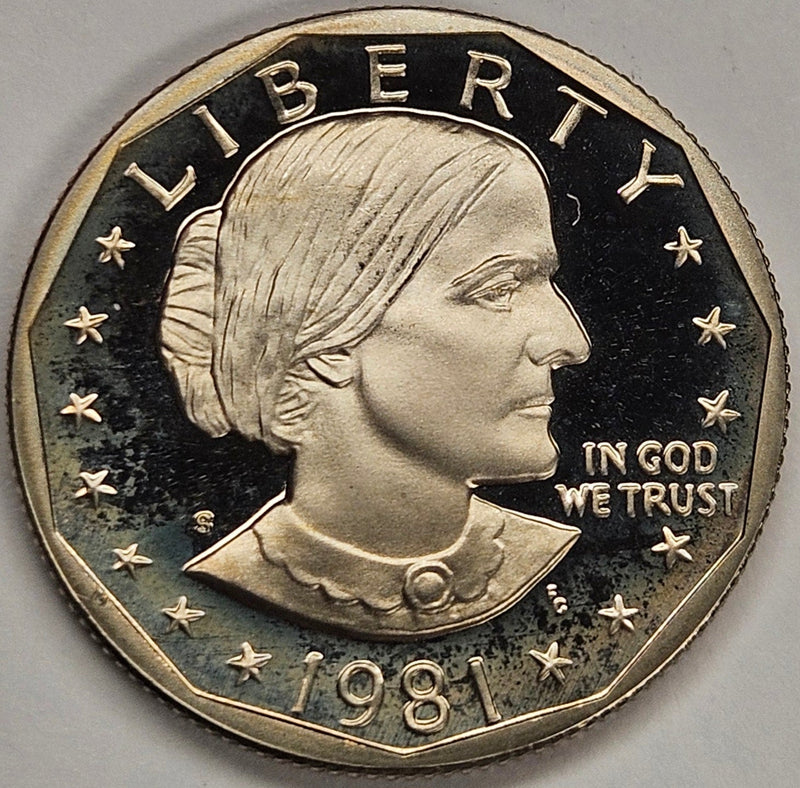 1981-S Type 2 Susan B. Anthony Dollar Superb Brilliant Proof DCAM