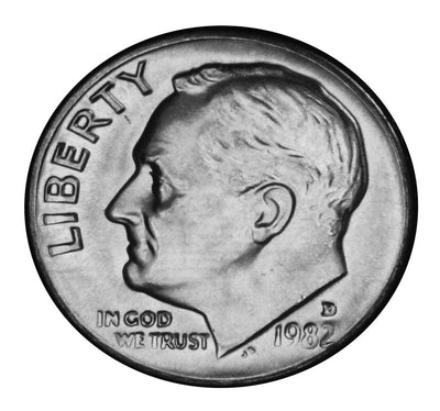 1982-D Roosevelt Dime Brilliant Uncirculated