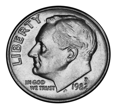 1982 Roosevelt Dime Brilliant Uncirculated