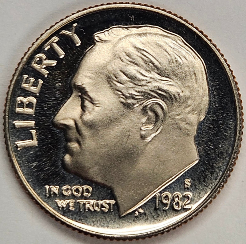 1982-S Roosevelt Dime . . . . Gem Brilliant Proof