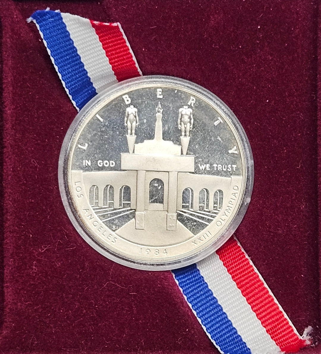 1984-S LA Olympic Coliseum Silver Dollar Gem Brilliant Proof