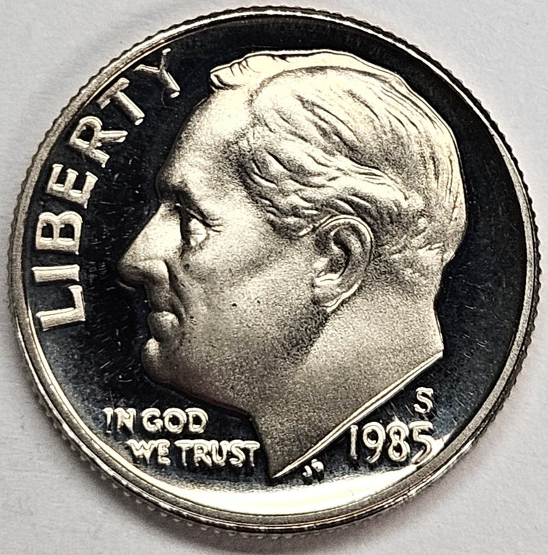 1985-S Roosevelt Dime . . . . Gem Brilliant Proof