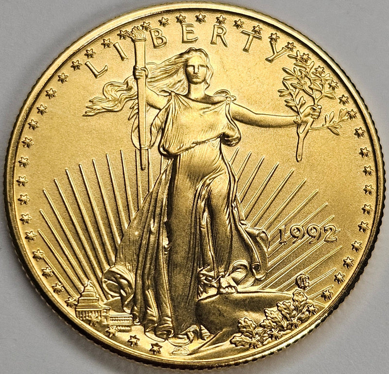 1992 1/2 oz. $25.00 Gold Eagle Superb Brilliant Uncirculated