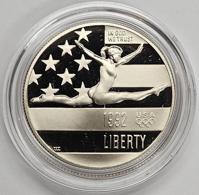1992-S XXV Olympiad Half . . . . Gem Brilliant Proof in original U.S. Mint Capsule