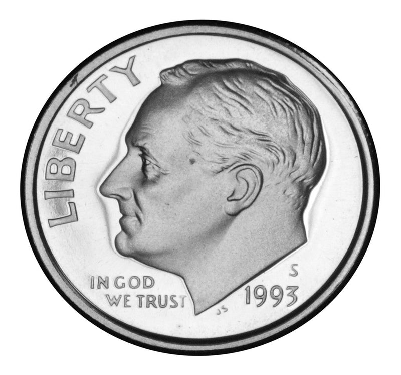 1993-S Roosevelt Dime Gem Brilliant Proof