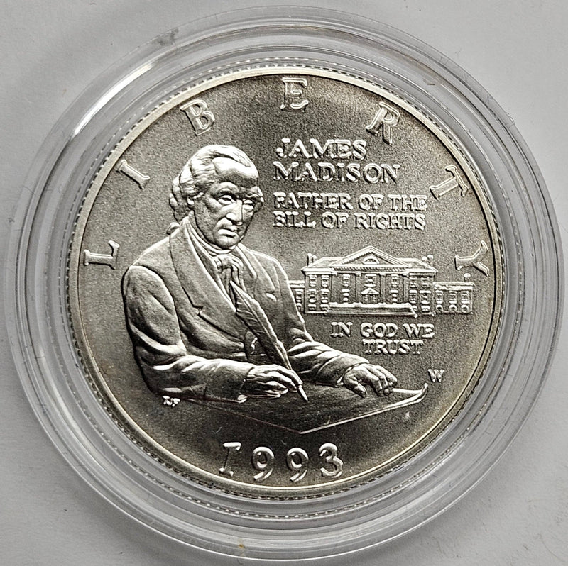 1993-W Bill of Rights Silver Half . . . . Gem BU in original U.S. Mint Capsule