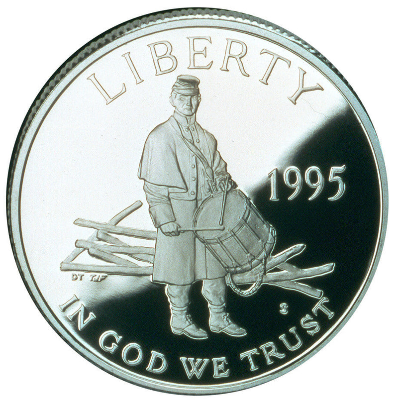 1995-S Civil War Battlefield Preservation Half Gem Brilliant Proof in original U.S. Mint Capsule