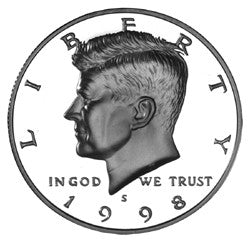 1998-S Kennedy Half Gem Brilliant Proof Silver