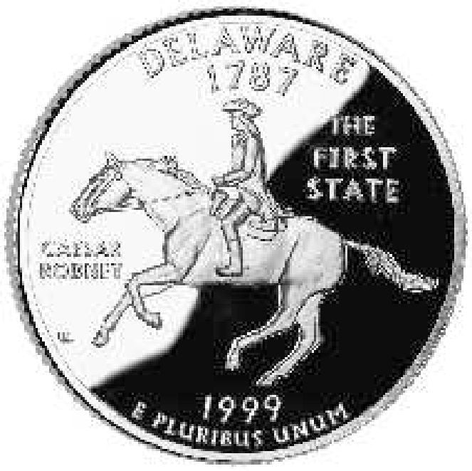 1999 Delaware State Quarter Choice BU