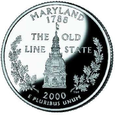 2000-D Maryland State Quarter Choice BU