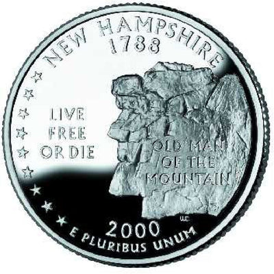 2000-D New Hampshire State Quarter Choice BU