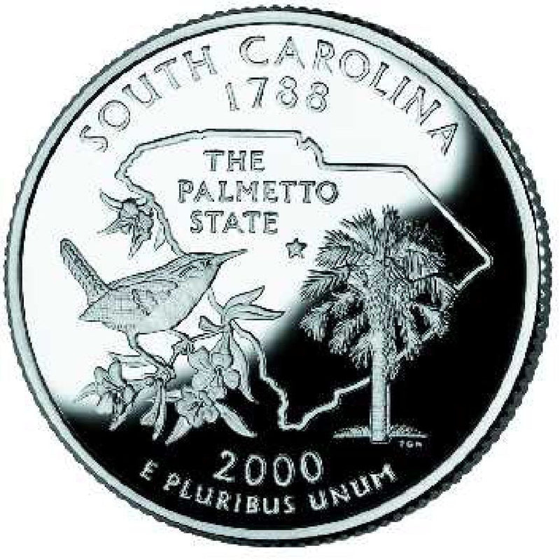 2000-D South Carolina State Quarter Choice BU