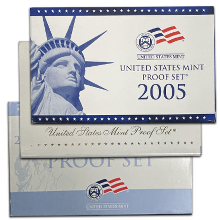 3 Clad Proof Sets from the 2000s: 2005, 2007 and 2009 . . . . Gem Brilliant Proof
