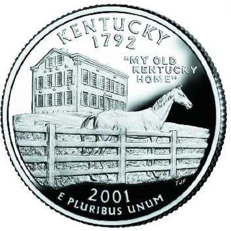 2001 Kentucky State Quarter Choice BU