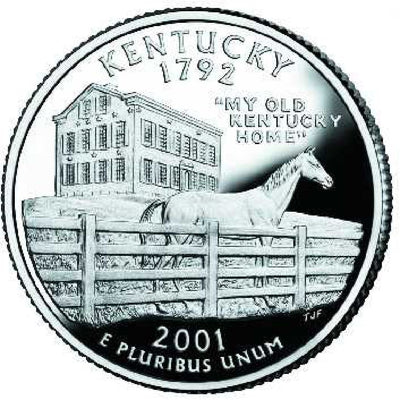 2001-D Kentucky State Quarter Choice BU