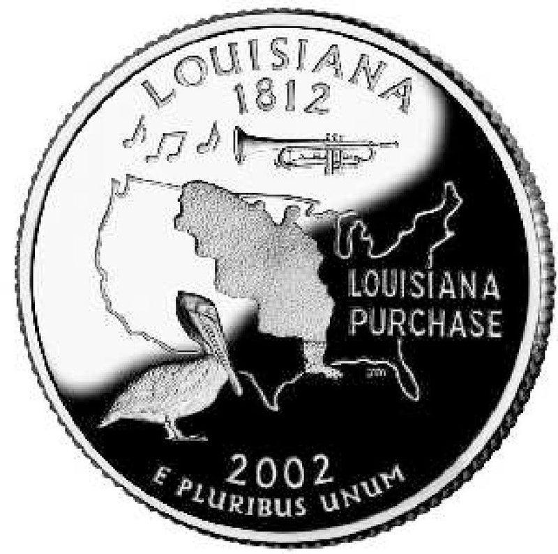2002-D Louisiana State Quarter Choice BU