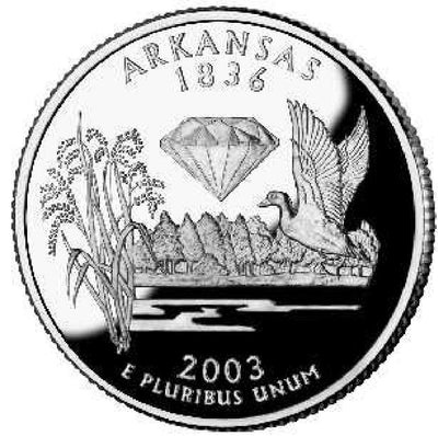 2003-D Arkansas State Quarter Choice BU