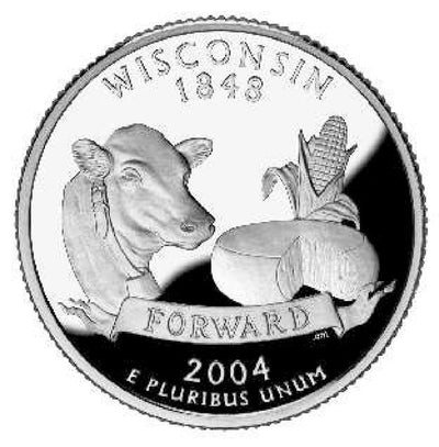 2004-D Wisconsin State Quarter Choice BU