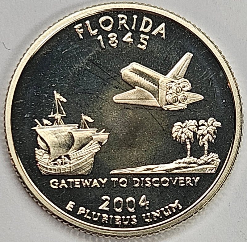 2004-S Florida State Quarter Superb Brilliant Proof Silver