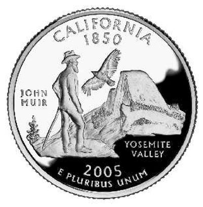 2005 California State Quarter Choice BU