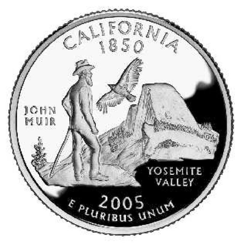 2005 California State Quarter Choice BU