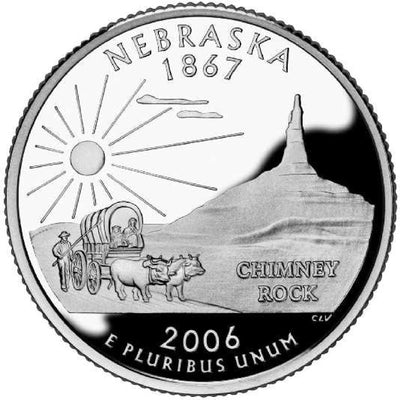 2006 Nebraska State Quarter Choice BU
