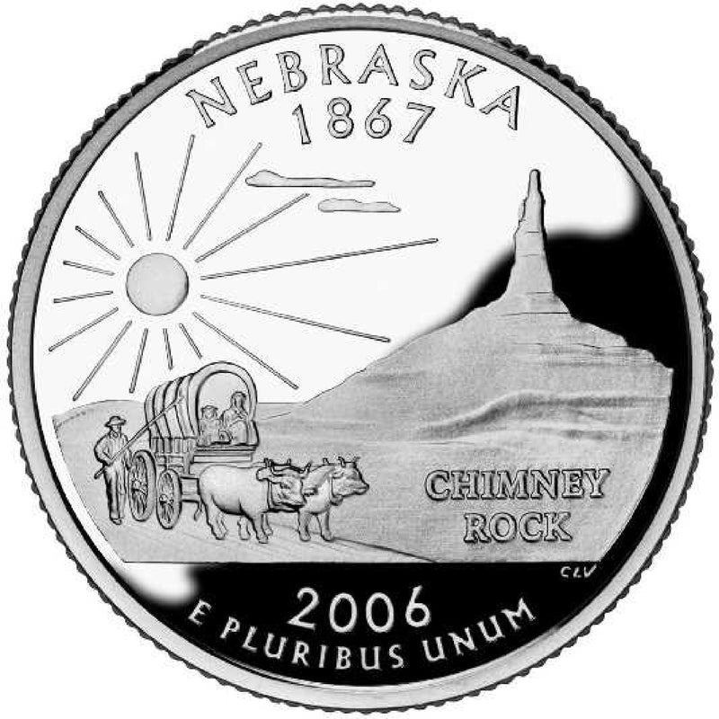2006 Nebraska State Quarter Choice BU
