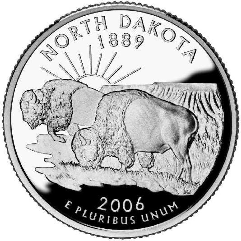 2006 North Dakota State Quarter Choice BU