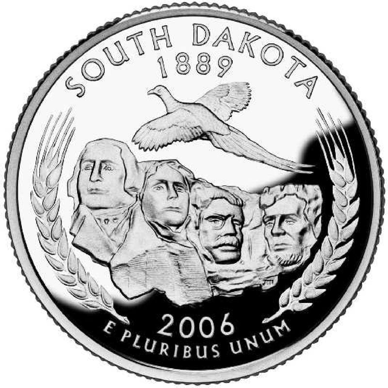 2006-D South Dakota State Quarter Choice BU