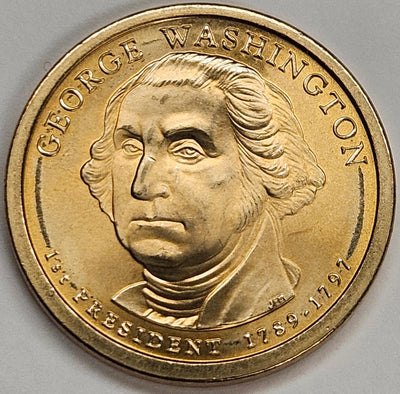 2007 George Washington Dollar Gem BU Missing Edge