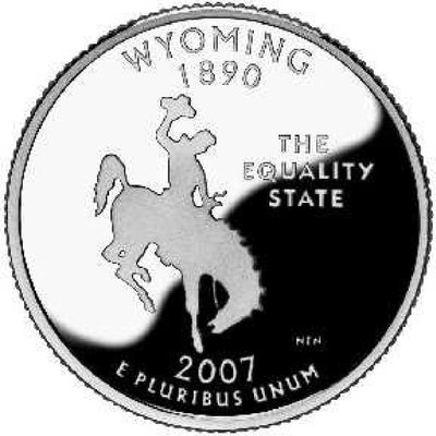 2007-D Wyoming State Quarter Choice BU