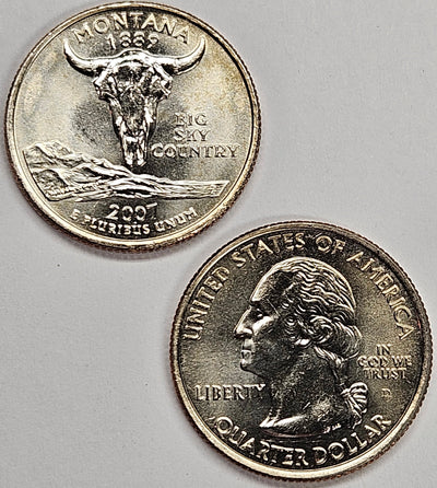 2007-P and D Pair Montana State Quarters Choice BU