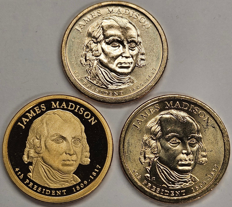 2007-PDS Madison Presidential Dollars . . . . Choice BU and Superb Proof