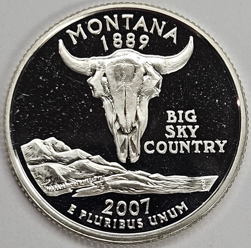 2007-S Montana State Quarter Superb Brilliant Proof Silver