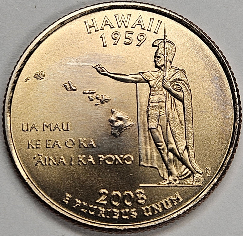 2008 Hawaii State Quarter . . . . Choice BU