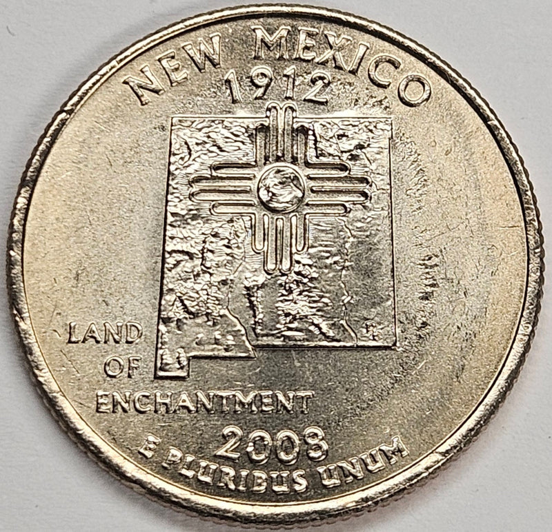 2008 New Mexico State Quarter . . . . Choice BU