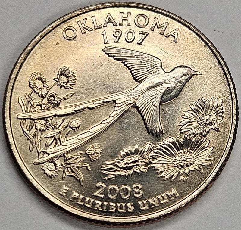 2008 Oklahoma State Quarter . . . . Choice BU