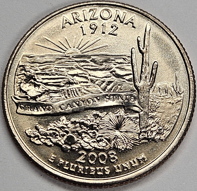 2008-D Arizona State Quarter . . . . Choice BU