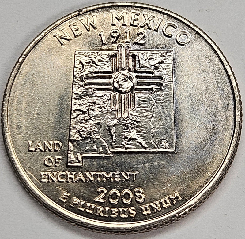 2008-D New Mexico State Quarter . . . . Choice BU