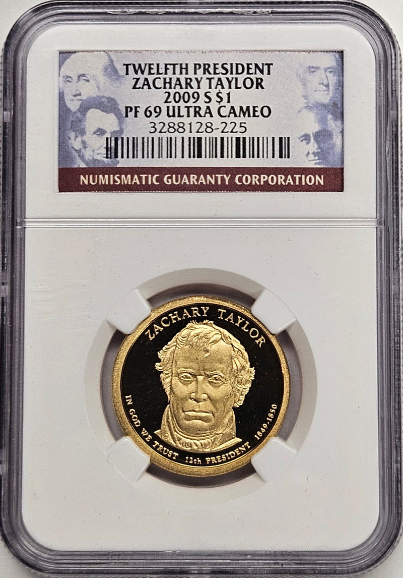 2009-S Zachary Taylor Presidential Dollar NGC PF-69 Ultra Cameo