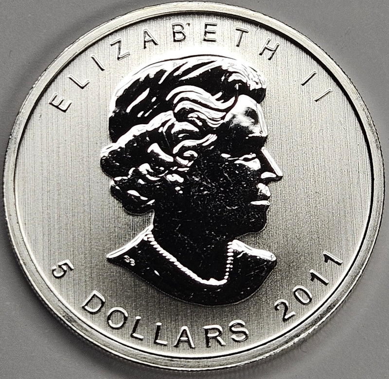 2011 Canadian Maple Leaf Gem BU 1 oz. Silver
