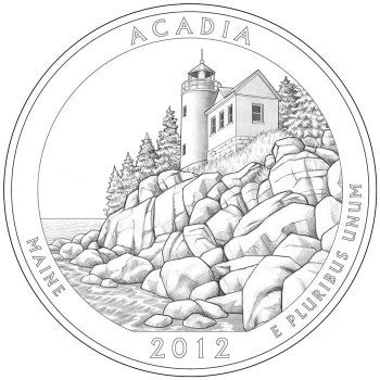 2012-D Acadia National Park, ME Quarter Choice BU