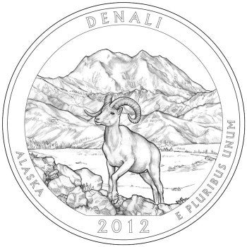 2012 Denali National Park, AK Quarter  Choice BU