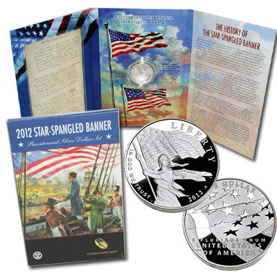 2012 Star-Spangled Banner Bicentennial Silver Dollar Set