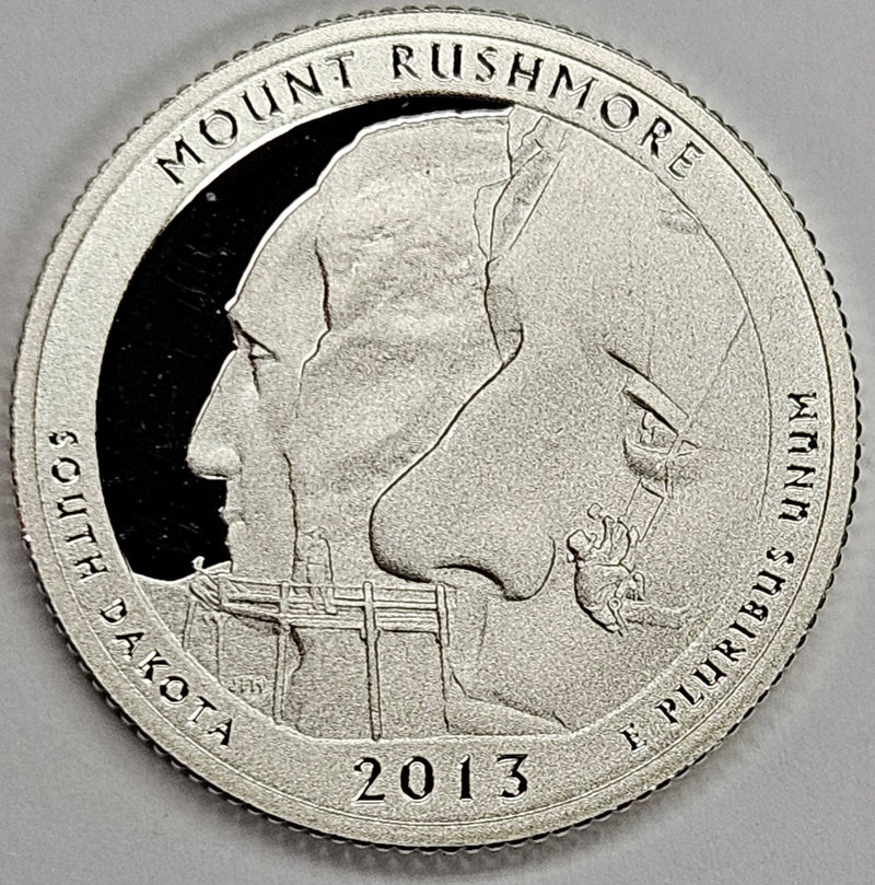 2013-S Mount Rushmore National Memorial, SD Quarter  Superb Brilliant Proof Silver