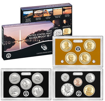 2014-S Silver Proof Set Gem Brilliant Proof
